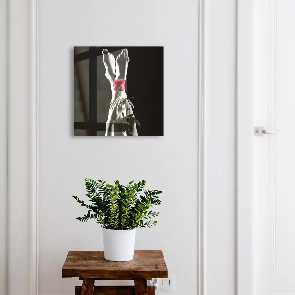 Boîte à clés murale une subtile combinaison de noir de blanc et de rouge