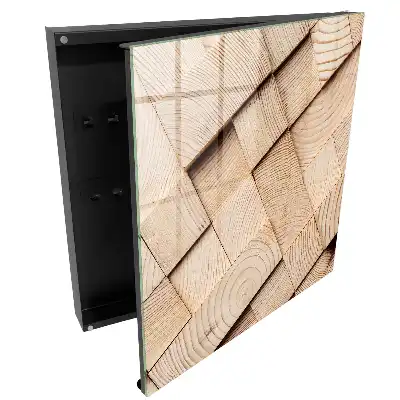 Boîte à clés un motif spatial en bois qui dégage de la chaleur