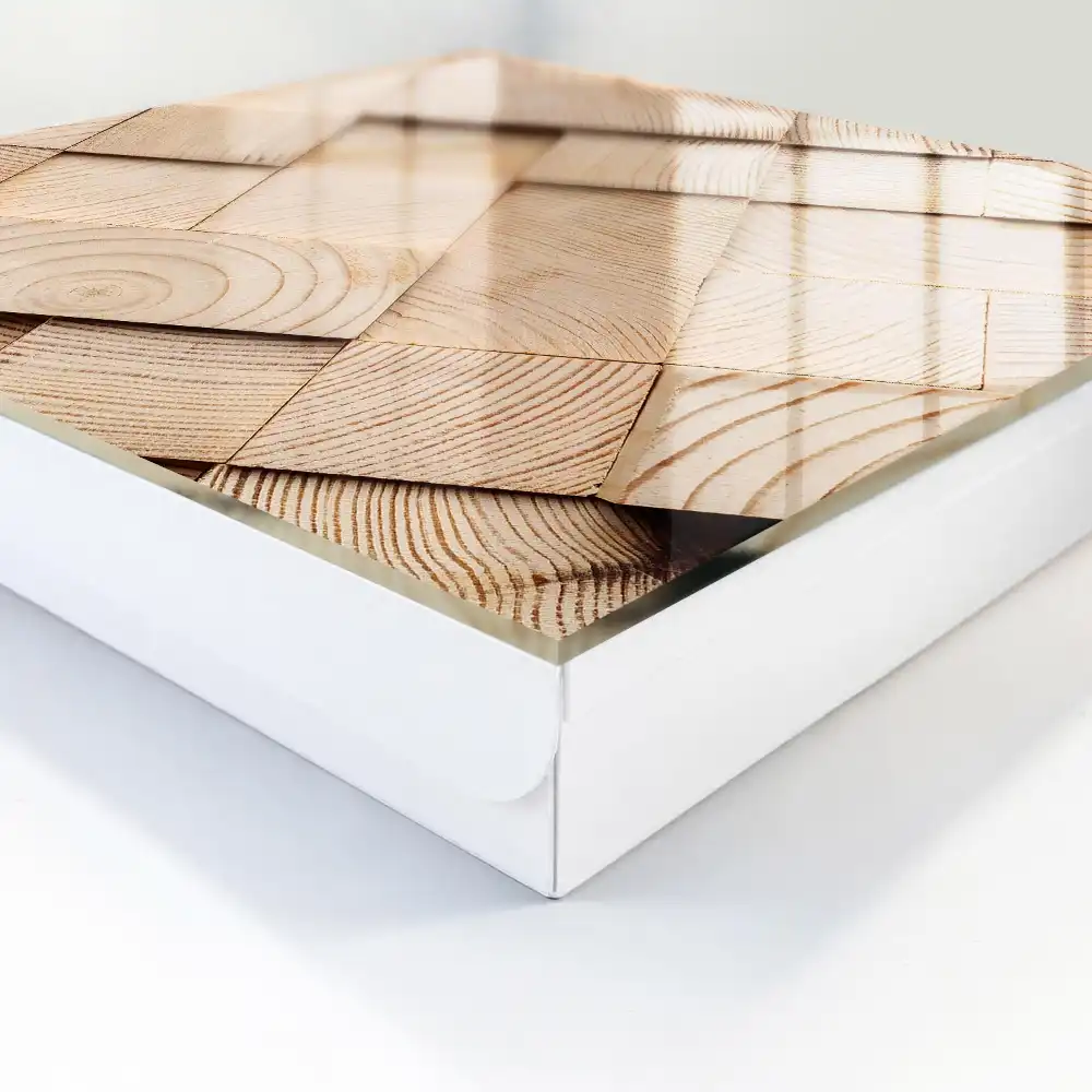 Boîte à clés un motif spatial en bois qui dégage de la chaleur