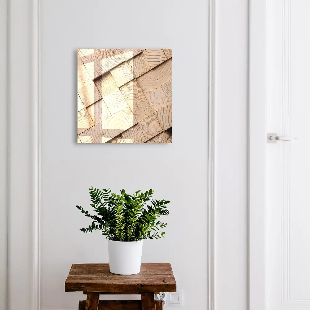 Boîte à clés un motif spatial en bois qui dégage de la chaleur