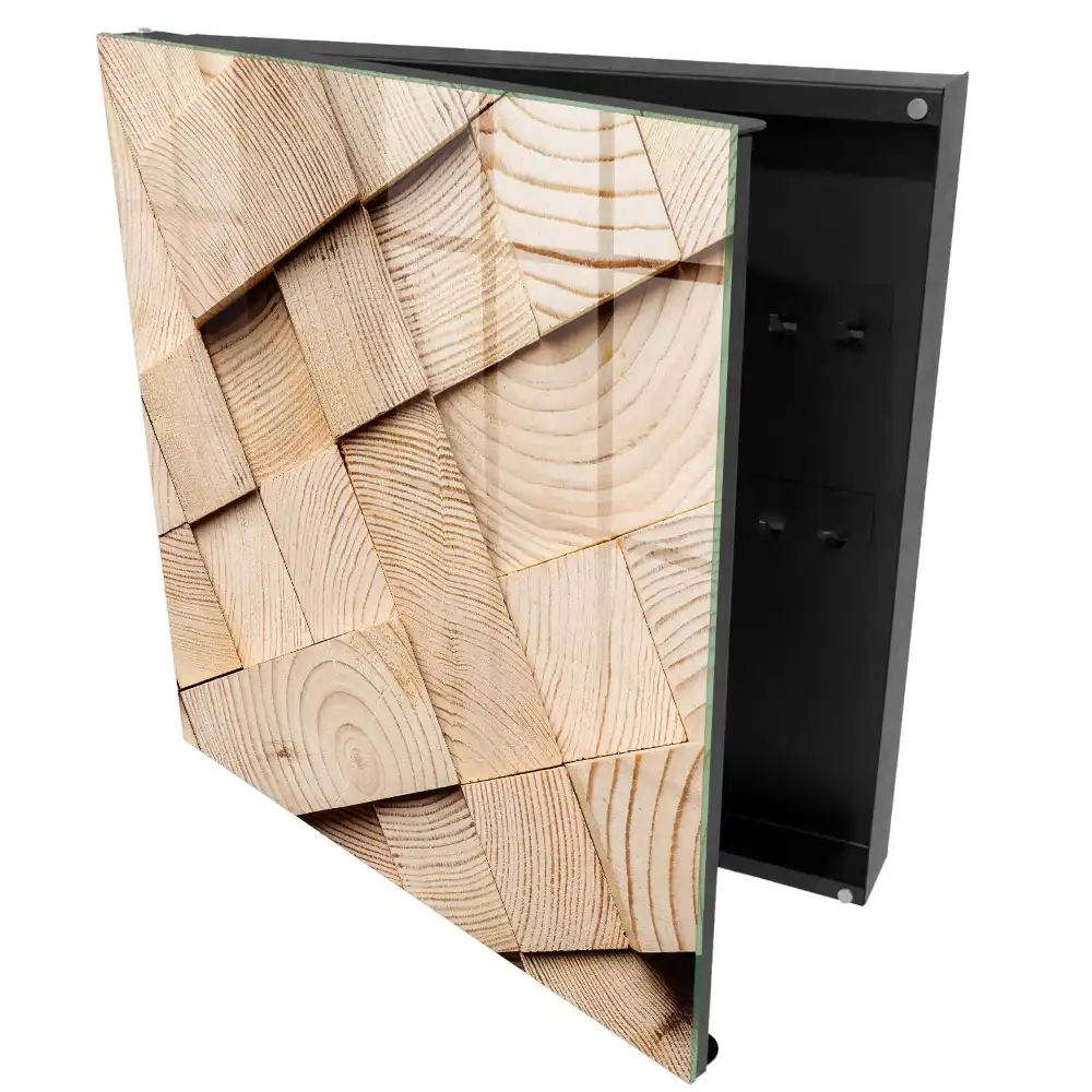 Boîte à clés un motif spatial en bois qui dégage de la chaleur