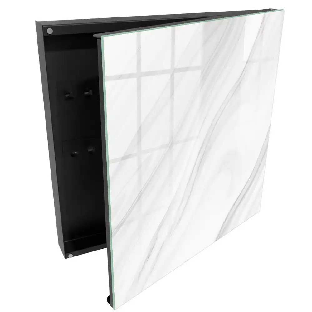Armoire à clés ondulations et lignes subtiles dans des tons clairs