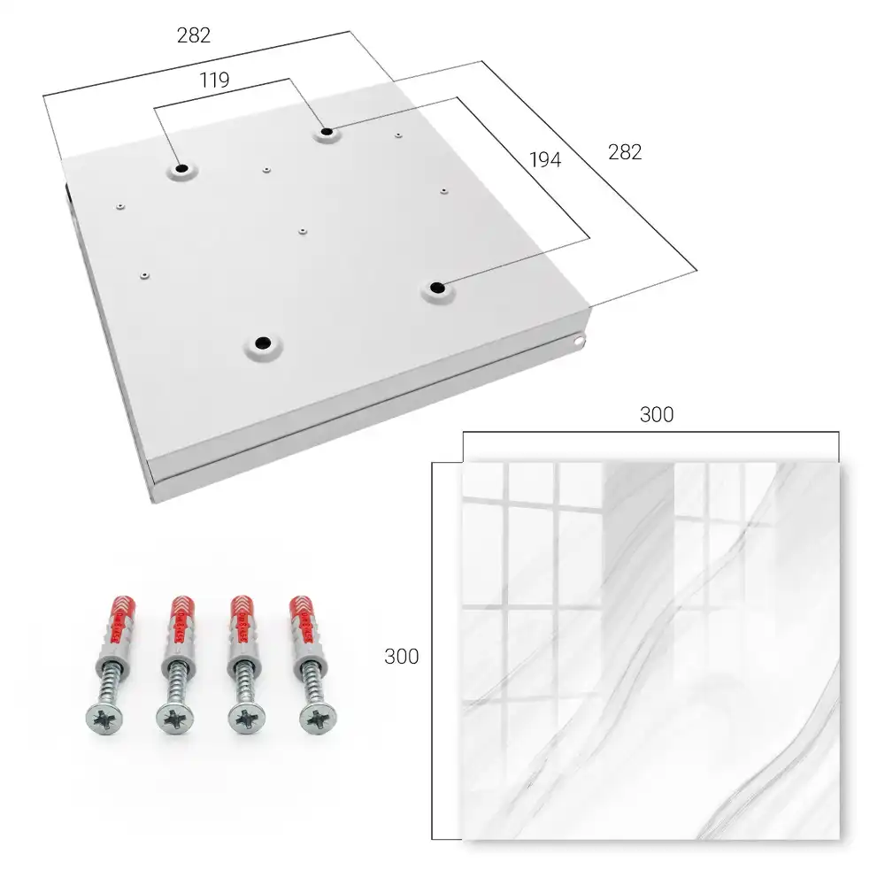 Armoire à clés ondulations et lignes subtiles dans des tons clairs