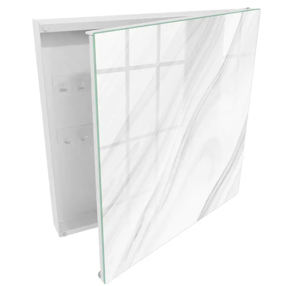 Armoire à clés ondulations et lignes subtiles dans des tons clairs