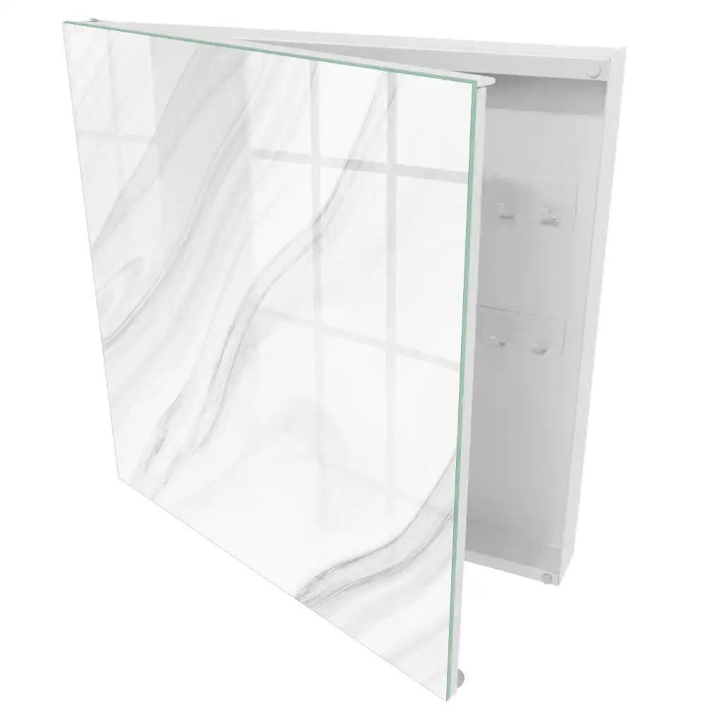 Armoire à clés ondulations et lignes subtiles dans des tons clairs