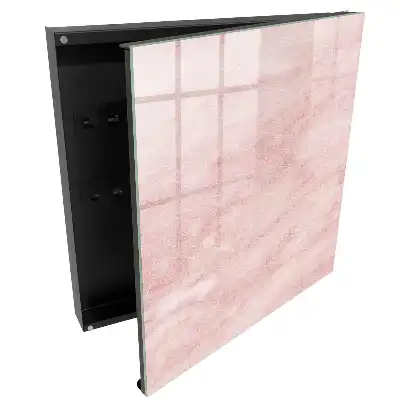 Boîte à clés murale des textures roses subtiles et une élégance raffinée
