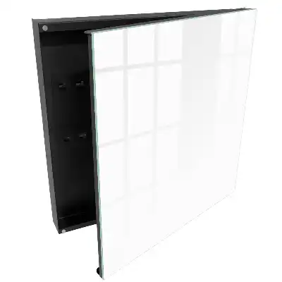 Armoire à clés blanc pur et minimaliste
