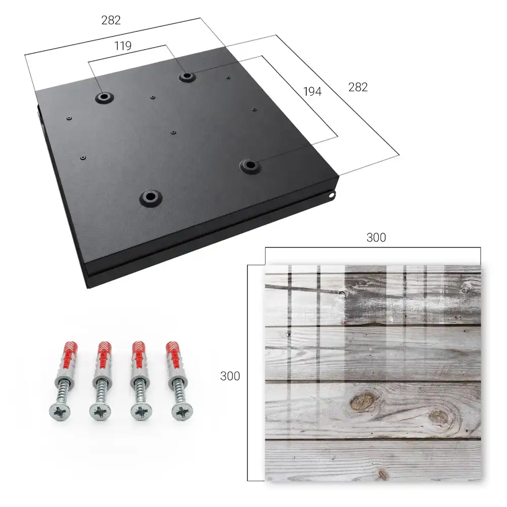 Boîte à clés texture de planches de bois naturel avec un espace chaleureux