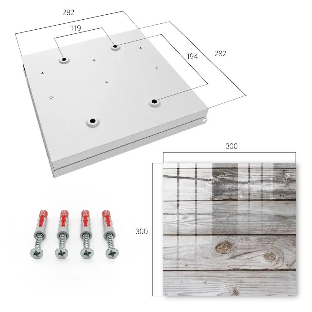 Boîte à clés texture de planches de bois naturel avec un espace chaleureux