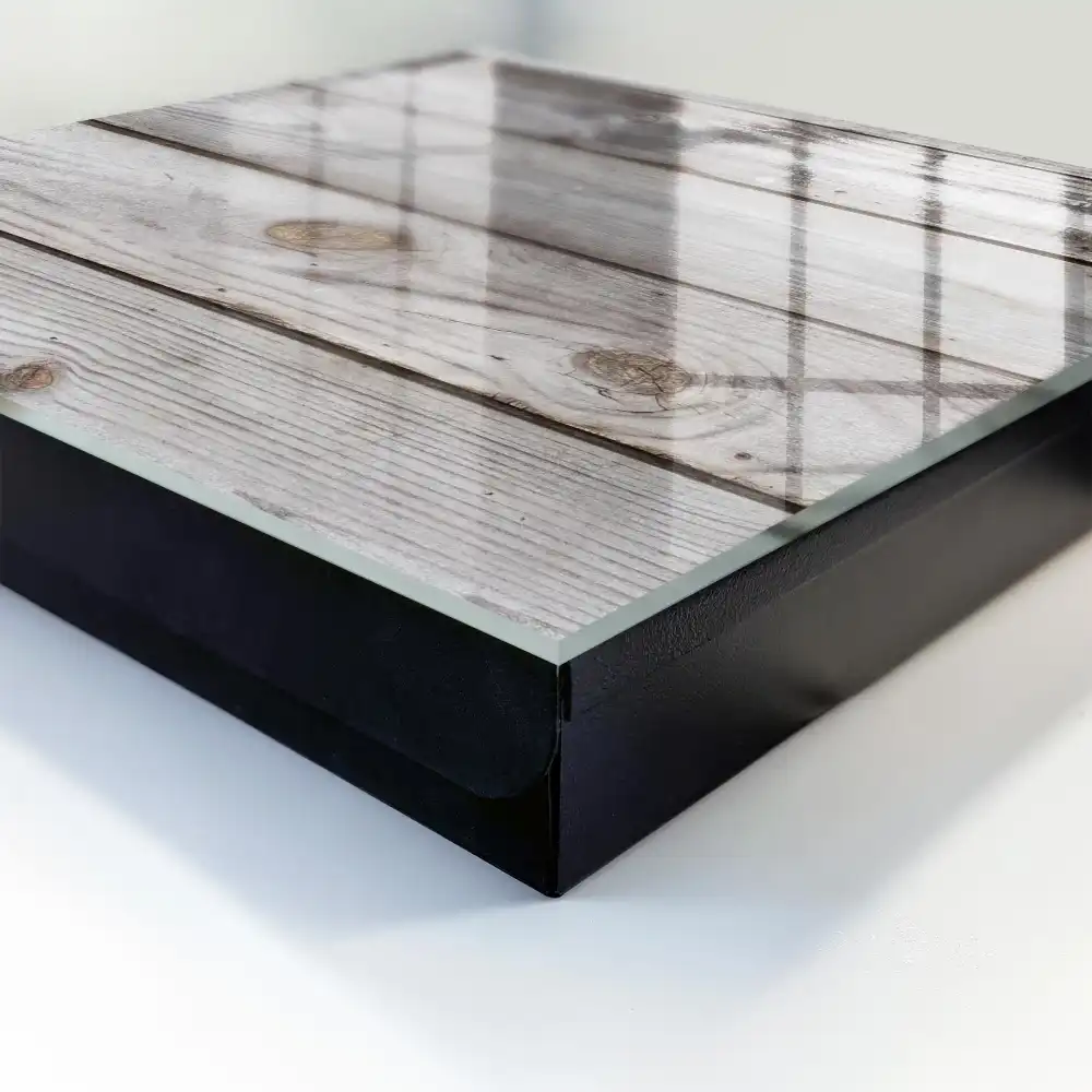 Boîte à clés texture de planches de bois naturel avec un espace chaleureux