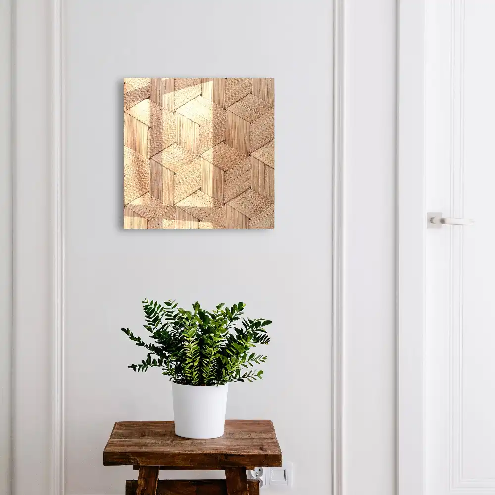 Boîte à clés le charme naturel du motif de tresse