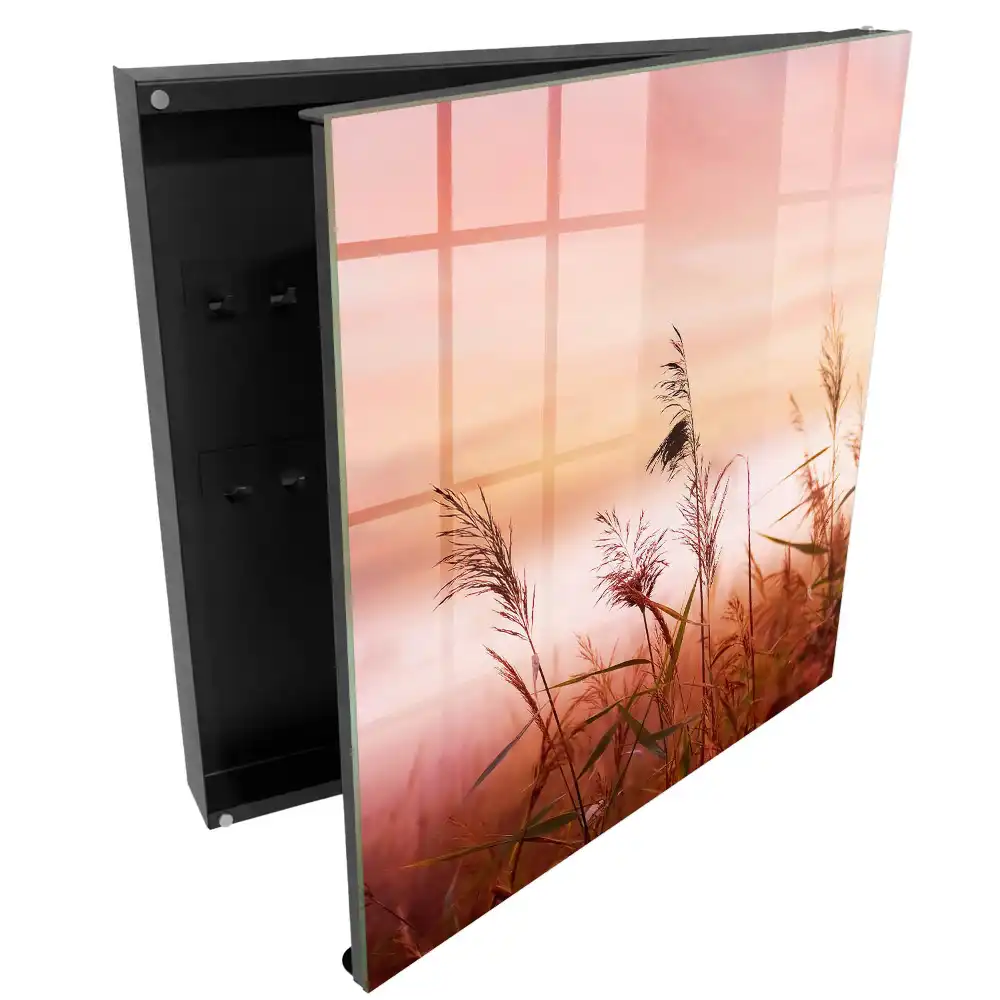 Armoire à clés l'herbe fraîche du matin aux teintes pastel