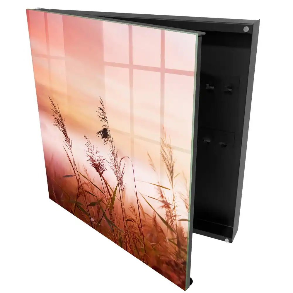 Armoire à clés l'herbe fraîche du matin aux teintes pastel