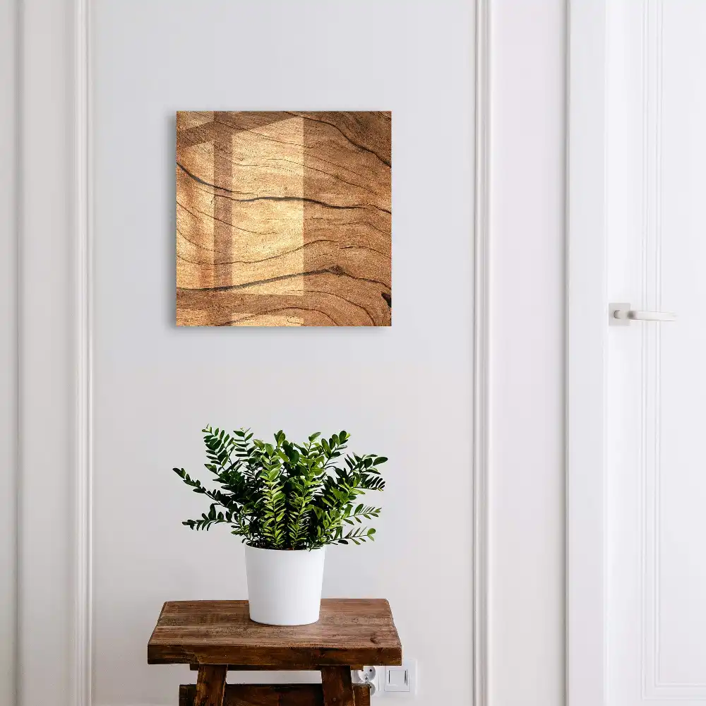 Armoire à clés les lignes ondulées du bois et le confort de la nature