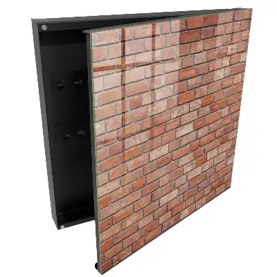 Boîte à clés un mur de briques avec une disposition régulière des briques