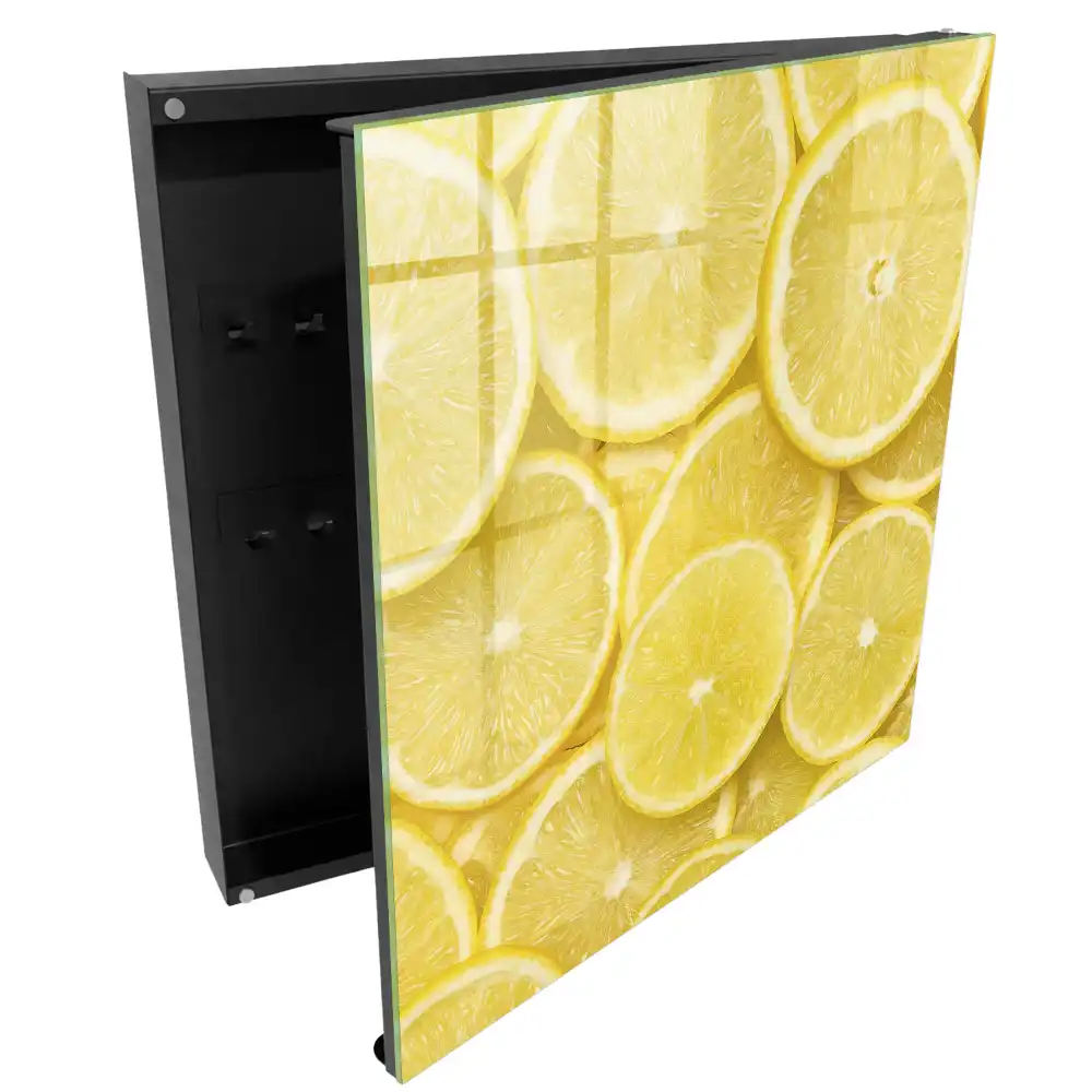 Armoire à clés des tranches de citron juteuses pleines d'énergie