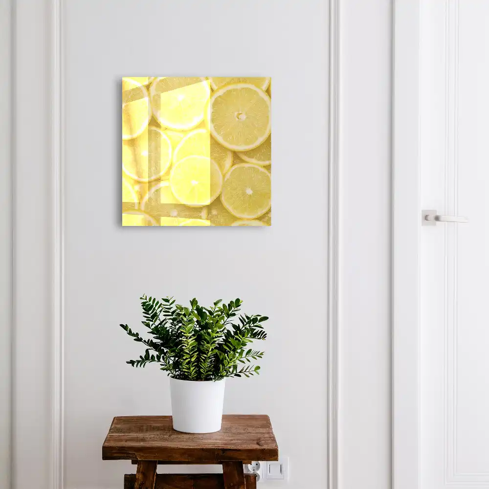 Armoire à clés des tranches de citron juteuses pleines d'énergie