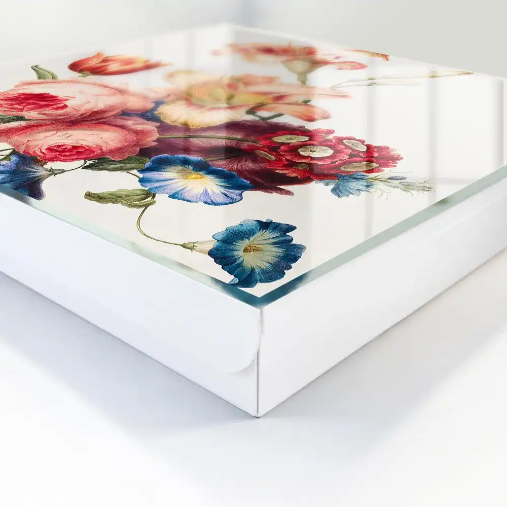 Boîte à clés des fleurs aux couleurs pastel