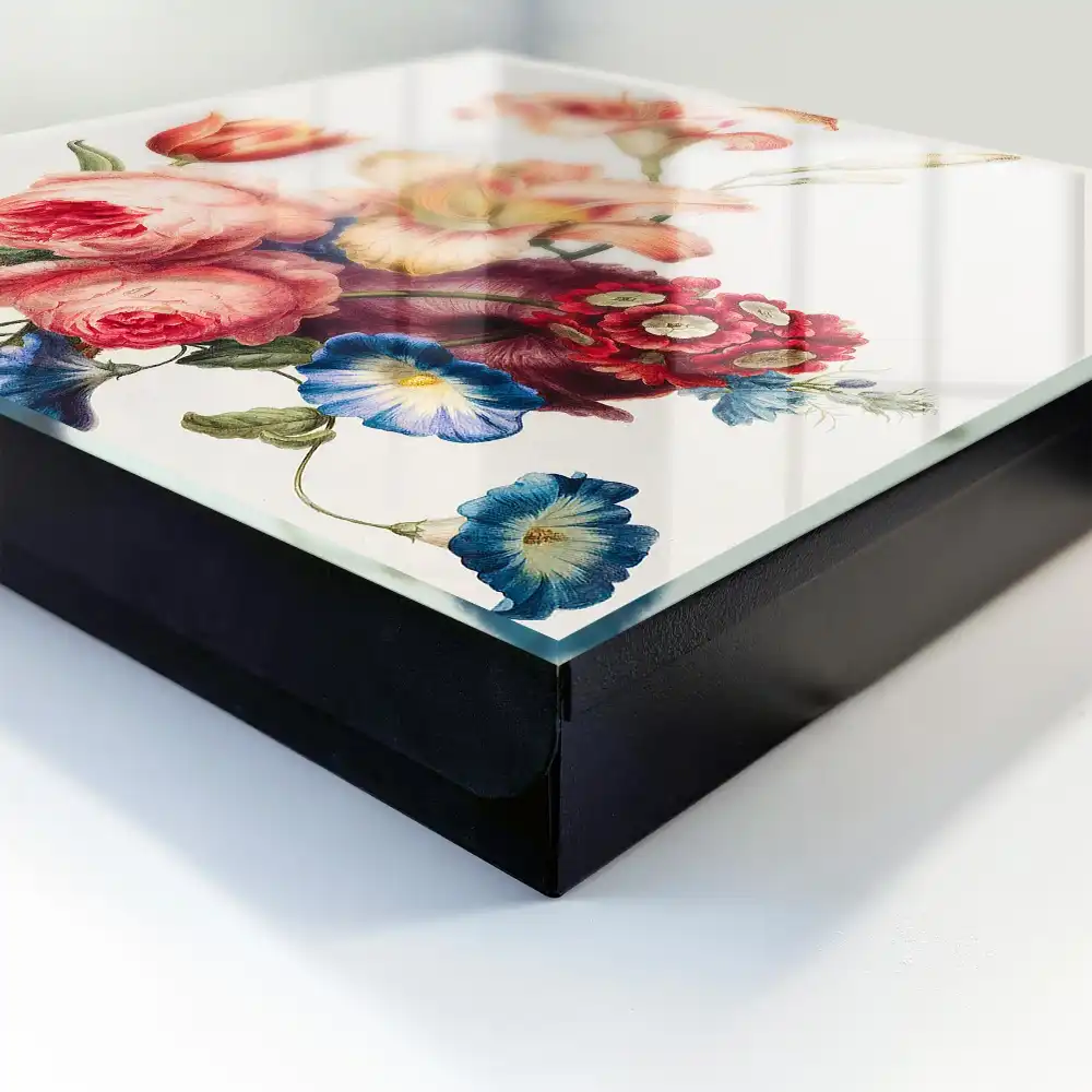 Boîte à clés des fleurs aux couleurs pastel