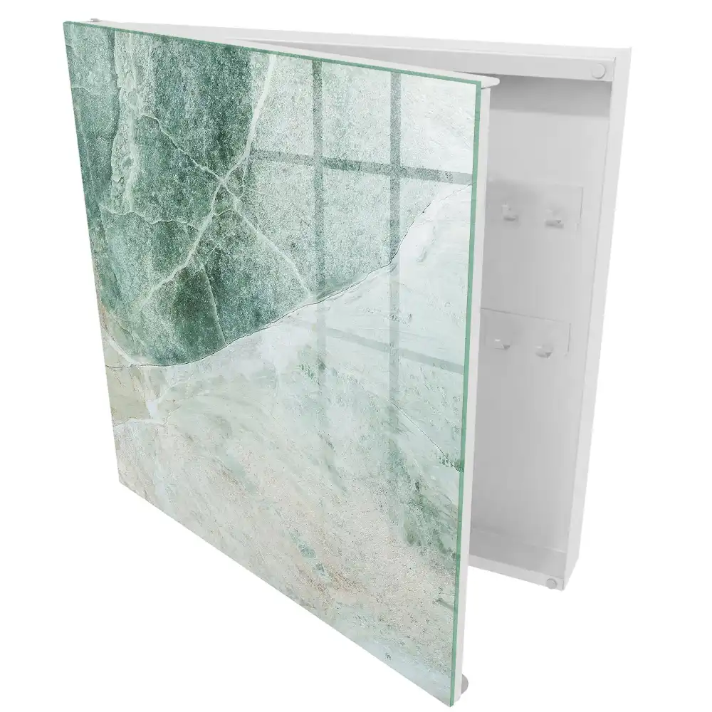 Boîte à clés l'influence apaisante des touches de vert et de beige
