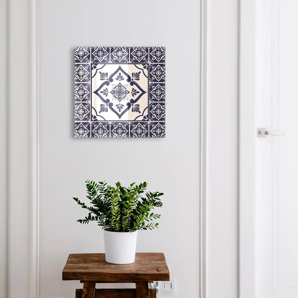 Armoire à clés motifs géométriques à motifs floraux