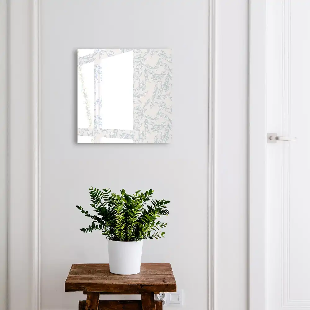Armoire à clés motif floral aux couleurs délicates et claires