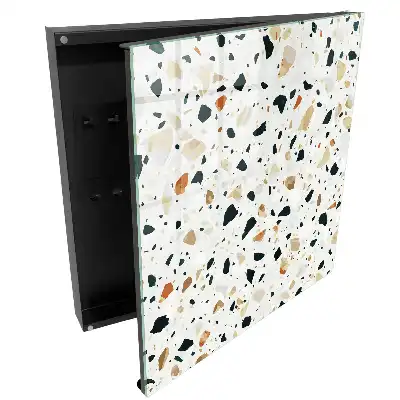 Armoire à clés une mosaïque variée avec une touche de teintes naturelles
