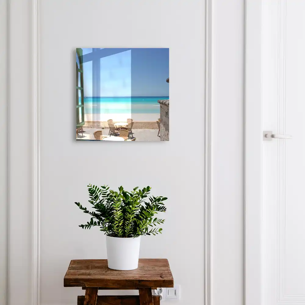 Boîte à clés des vacances une atmosphère paisible avec le bleu de la mer
