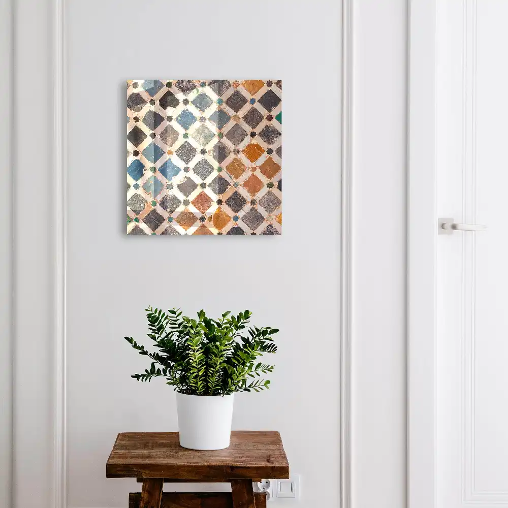 Armoire à clés des carreaux colorés créent un motif plein de vie
