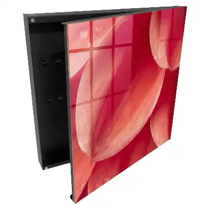 Armoire à clés gros plan sur des pétales de fleurs aux couleurs chaudes