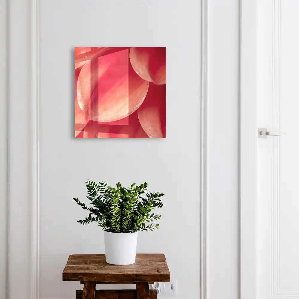 Armoire à clés gros plan sur des pétales de fleurs aux couleurs chaudes