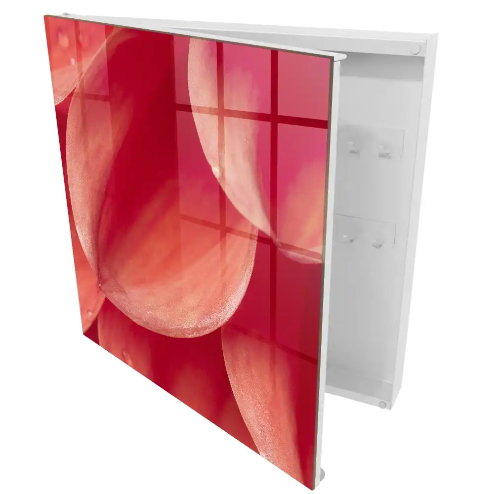 Armoire à clés gros plan sur des pétales de fleurs aux couleurs chaudes