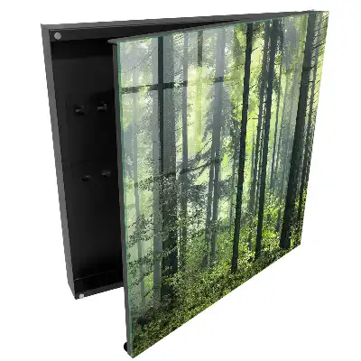 Boîte à clés une forêt brumeuse pleine de soleil et de verdure