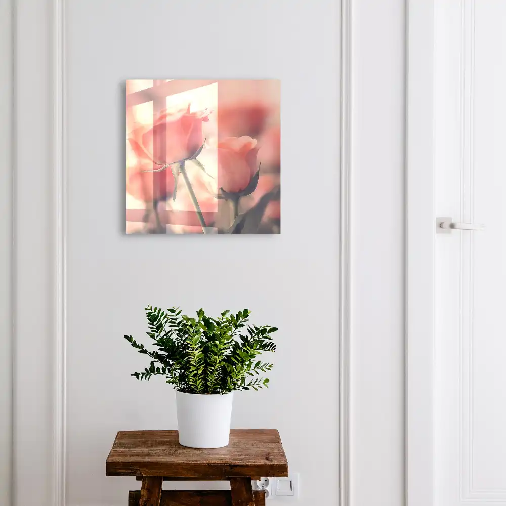 Armoire à clés des roses subtiles aux teintes pastel