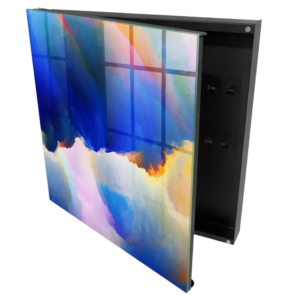 Boîte à clés murale un mélange éclatant de couleurs et l'énergie de l'harmonie