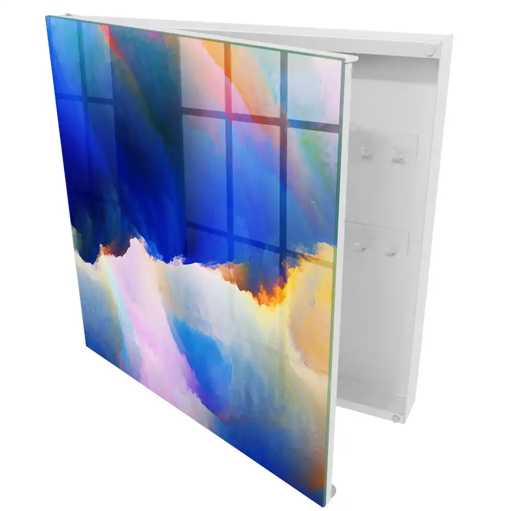 Boîte à clés murale un mélange éclatant de couleurs et l'énergie de l'harmonie
