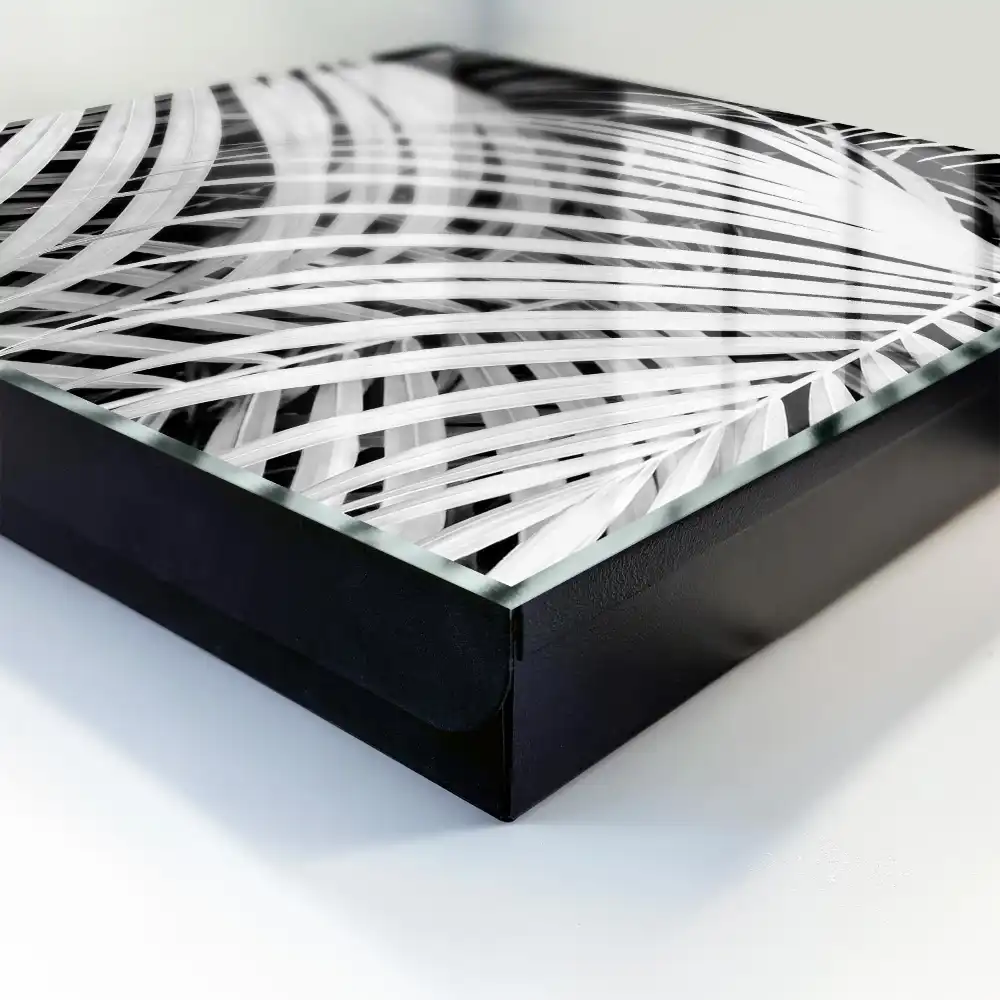Armoire à clés feuilles efficaces en noir et blanc