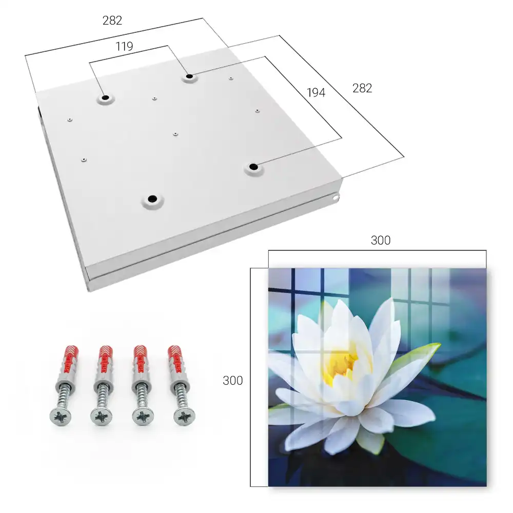 Armoire à clés nénuphar sur un étang méditation en pleine nature