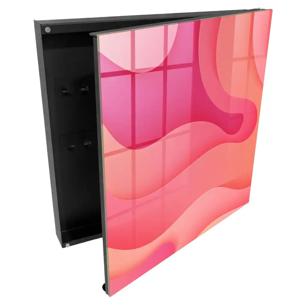 Armoire à clés formes arrondies et pastels dynamiques