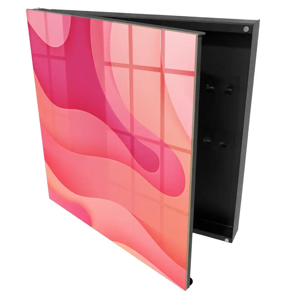 Armoire à clés formes arrondies et pastels dynamiques