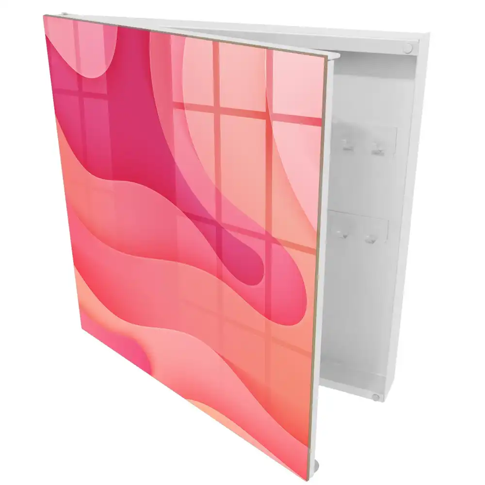Armoire à clés formes arrondies et pastels dynamiques