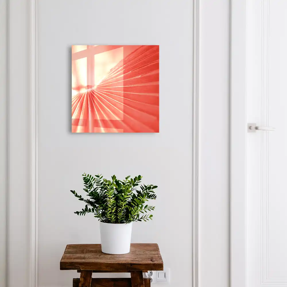 Boîte à clés un motif géométrique plein d'énergie et de couleur