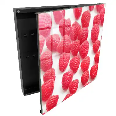 Armoire à clés framboises nutritives sur fond clair