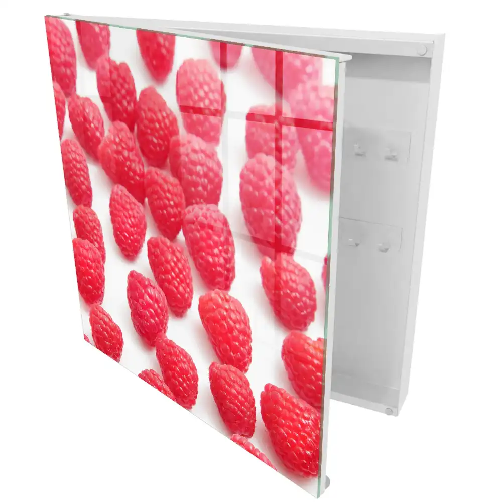 Armoire à clés framboises nutritives sur fond clair