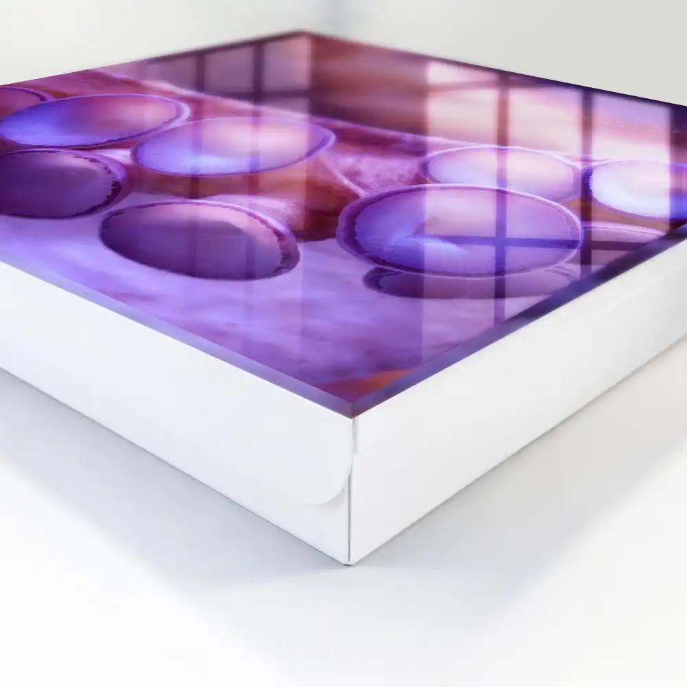 Boîte à clés murale ventouses violettes à l'atmosphère mystérieuse