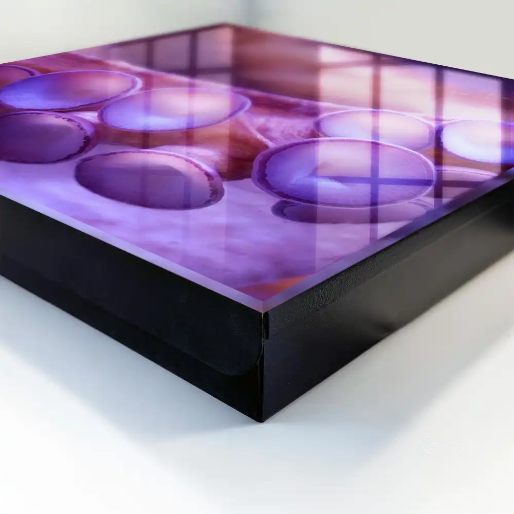 Boîte à clés murale ventouses violettes à l'atmosphère mystérieuse