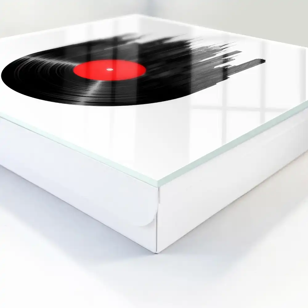 Armoire à clés gratte-ciel urbains en vinyle noir