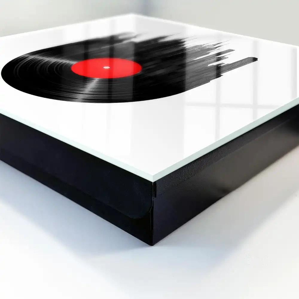 Armoire à clés gratte-ciel urbains en vinyle noir