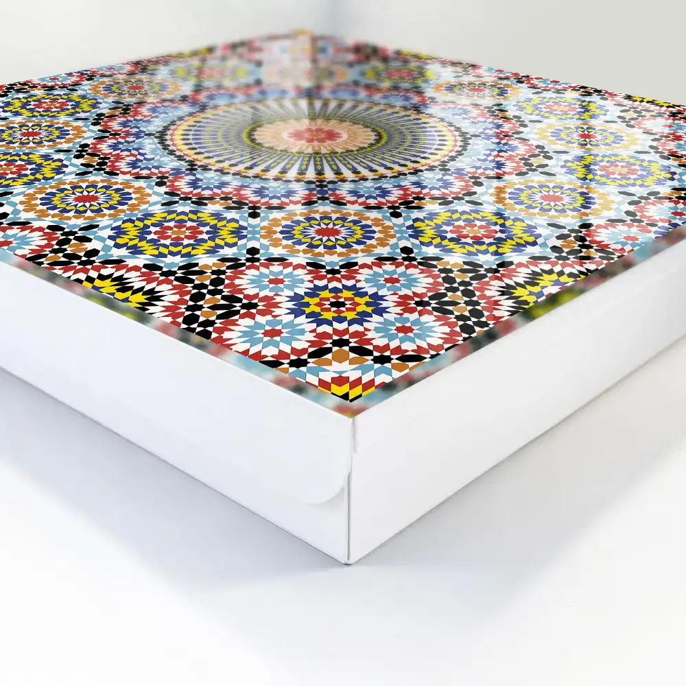 Armoire à clés compositions dynamiques de motifs de mosaïque colorés