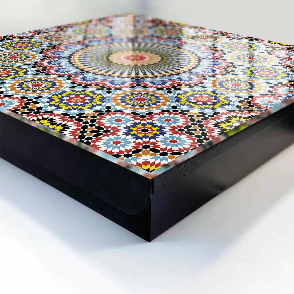 Armoire à clés compositions dynamiques de motifs de mosaïque colorés